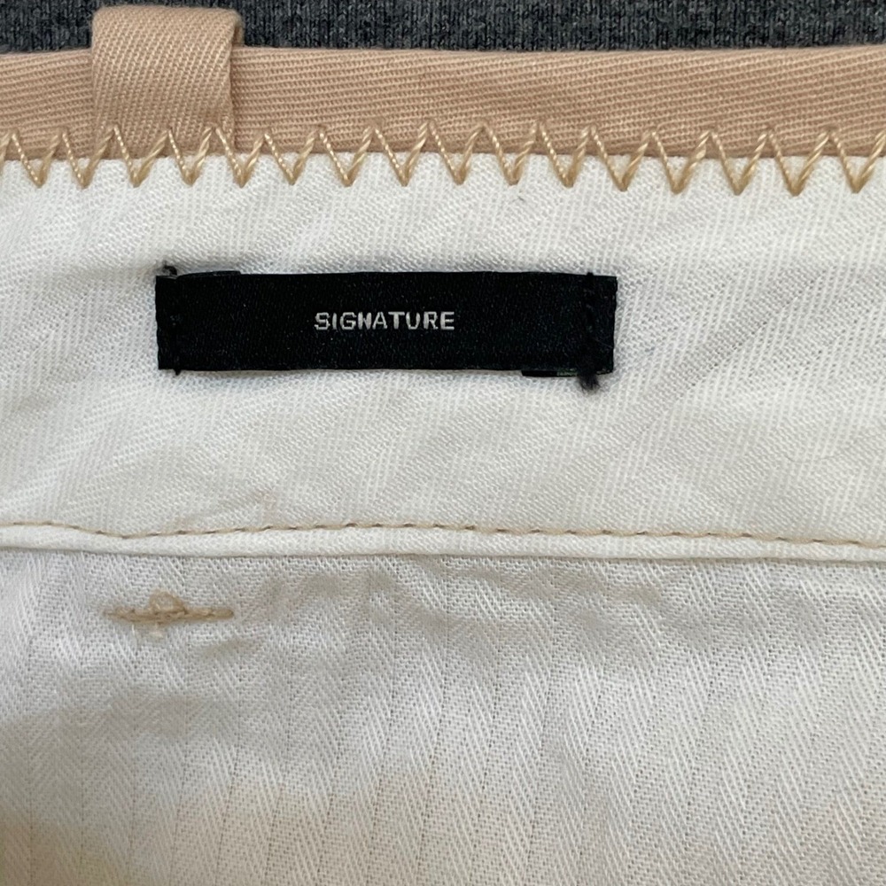 Talbots Petites Signature Pants Women 12P Beige Cropped Stretch NWT - Picture 4 of 16